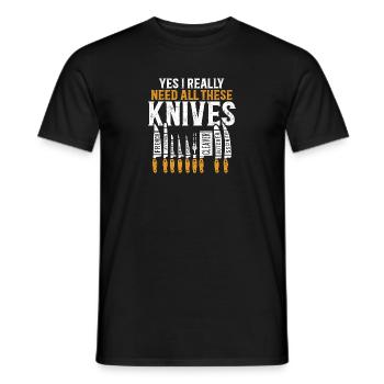 Fleischerei Metzger Fleischer Metzgerei Geschenk - Männer T-Shirt - Schwarz - Vorne - AI Model Male 178 light (178cm)