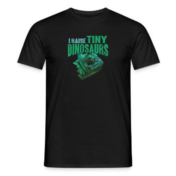 Herpétologiste des reptiles lézards caméléons - T-shirt homme - noir - Devant - AI Model Male 178 light (178cm)