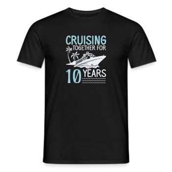 Kreuzfahrt Kreuzfahrtschiff Urlaub Meer - Männer T-Shirt - Schwarz - Vorne - AI Model Male 178 light (178cm)