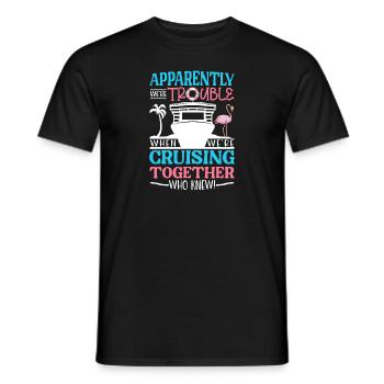Kreuzfahrt Kreuzfahrtschiff Urlaub Meer - Männer T-Shirt - Schwarz - Vorne - AI Model Male 178 light (178cm)
