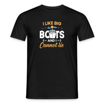 Croisière Croisière Vacances Mer - T-shirt homme - noir - Devant - AI Model Male 178 light (178cm)