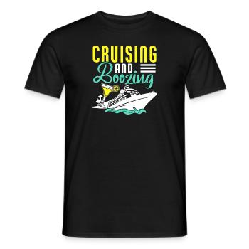 Croisière Croisière Vacances Mer - T-shirt homme - noir - Devant - AI Model Male 178 light (178cm)