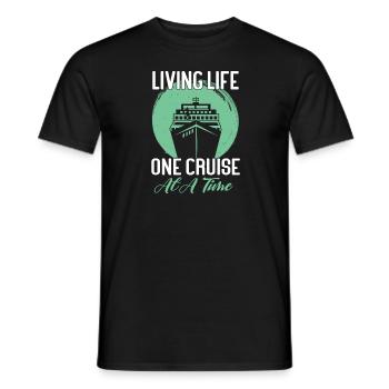 Croisière Croisière Vacances Mer - T-shirt homme - noir - Devant - AI Model Male 178 light (178cm)
