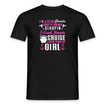 Croisière Croisière Vacances Mer - T-shirt homme - noir - Devant - AI Model Male 178 light (178cm)