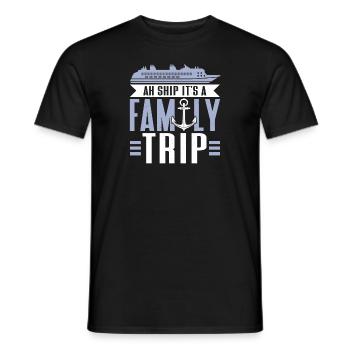 Kreuzfahrt Kreuzfahrtschiff Urlaub Meer - Männer T-Shirt - Schwarz - Vorne - AI Model Male 178 light (178cm)