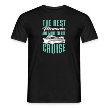 Croisière Croisière Vacances Mer - T-shirt homme - noir - Devant - AI Model Male 178 light (178cm)