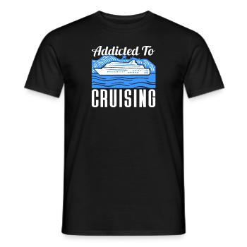 Croisière Croisière Vacances Mer - T-shirt homme - noir - Devant - AI Model Male 178 light (178cm)