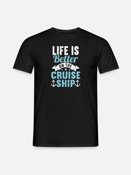 Croisière Croisière Vacances Mer - T-shirt homme - noir
