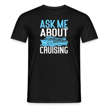 Croisière Croisière Vacances Mer - T-shirt homme - noir - Devant - AI Model Male 178 light (178cm)