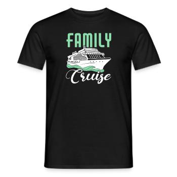 Croisière Croisière Vacances Mer - T-shirt homme - noir - Devant - AI Model Male 178 light (178cm)