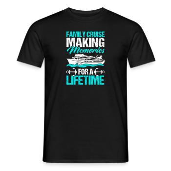 Croisière Croisière Vacances Mer - T-shirt homme - noir - Devant - AI Model Male 178 light (178cm)