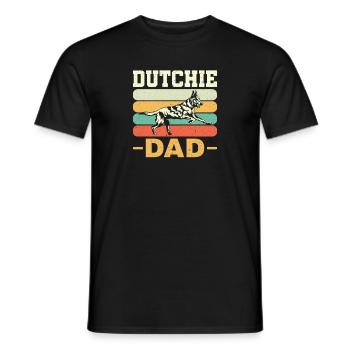 Holländischer Schäferhund Berger hollandais - T-shirt homme - noir - Devant - AI Model Male 178 light (178cm)