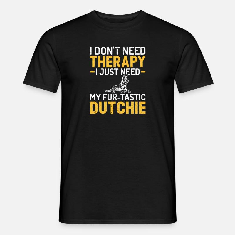 Holländischer Schäferhund Dutch Shepherd - Männer T-Shirt - Schwarz