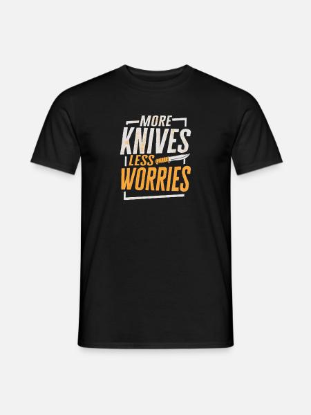Metzgermesser Messer Messersammler - Männer T-Shirt - Schwarz