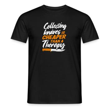 Metzgermesser Messer Messersammler - Männer T-Shirt - Schwarz - Vorne - AI Model Male 178 light (178cm)