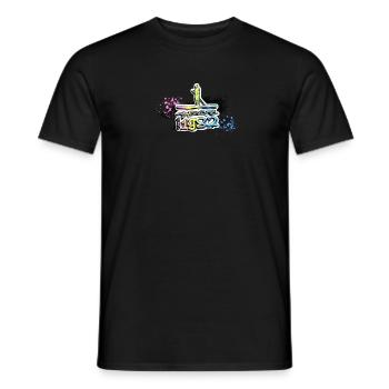 Awesome since 1982, SUP, Paddleboard, Graffiti, - Männer T-Shirt - Schwarz - Vorne - AI Model Male 178 light (178cm)