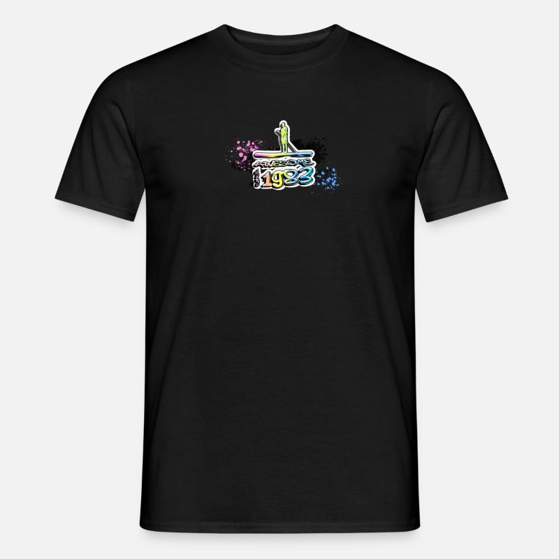 Awesome since 1983, SUP, Paddleboard, Graffiti, - Men’s T-shirt - black