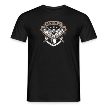 Snooker Pool Billard - Männer T-Shirt - Schwarz - Vorne - AI Model Male 178 light (178cm)
