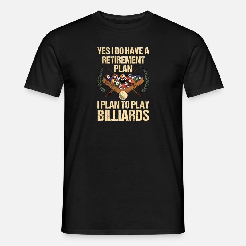 Snooker Pool Billard - Männer T-Shirt - Schwarz
