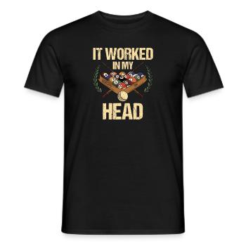 Snooker Pool Billard - Männer T-Shirt - Schwarz - Vorne - AI Model Male 178 light (178cm)