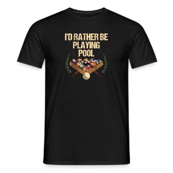 Snooker Pool Billard - Männer T-Shirt - Schwarz - Vorne - AI Model Male 178 light (178cm)