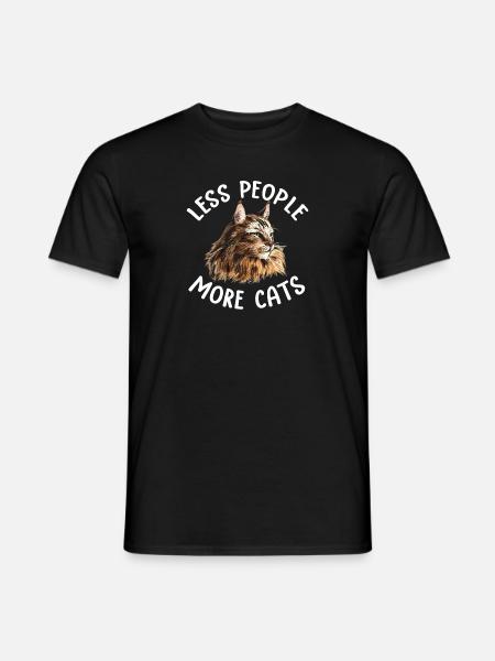 Maine Coon Chat - T-shirt homme - noir