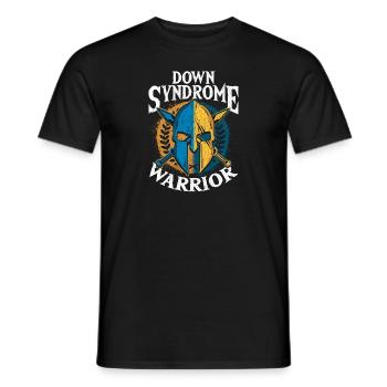 Conscience guerrière du syndrome de Down - T-shirt homme - noir - Devant - AI Model Male 178 light (178cm)