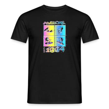 Génial depuis 1994. Style de vie Wakeboard - T-shirt homme - noir - Devant - AI Model Male 178 light (178cm)