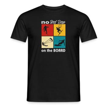 No bad days on the Board. Lifestyle Vintage - Men's T-Shirt - black - Front - AI Model Male 178 light (178cm)