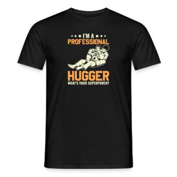 BJJ Brazilian Jiu-Jitsu - Men's T-Shirt - black - Front - AI Model Male 178 light (178cm)