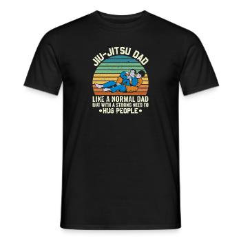 BJJ Brazilian Jiu-Jitsu - Men's T-Shirt - black - Front - AI Model Male 178 light (178cm)