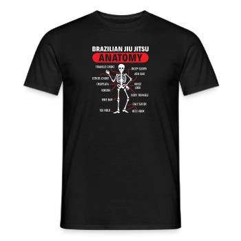 BJJ Brazilian Jiu-Jitsu - Men's T-Shirt - black - Front - AI Model Male 178 light (178cm)