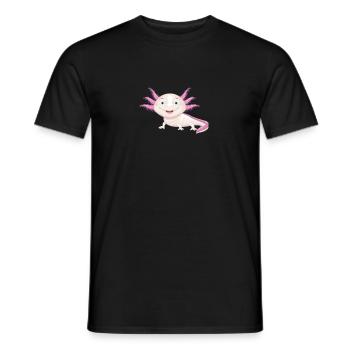 Niedlicher Axolotl - Nicht nur für Mexikaner Entzückend süß - Männer T-Shirt - Schwarz - Vorne - AI Model Male 178 light (178cm)