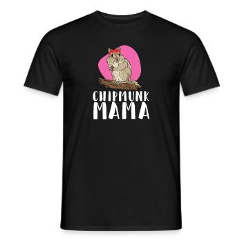 Cadeau de rongeur chipmunk - T-shirt homme - noir - Devant - AI Model Male 178 light (178cm)