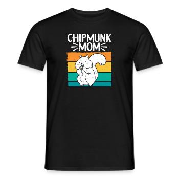 Cadeau de rongeur chipmunk - T-shirt homme - noir - Devant - AI Model Male 178 light (178cm)