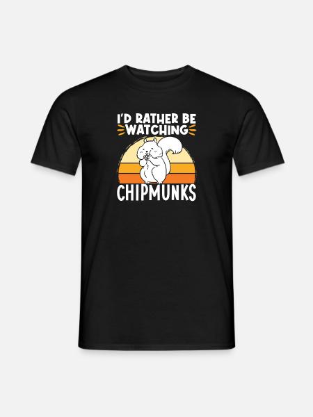 Chipmunk Rodent Gift - Men's T-Shirt - black
