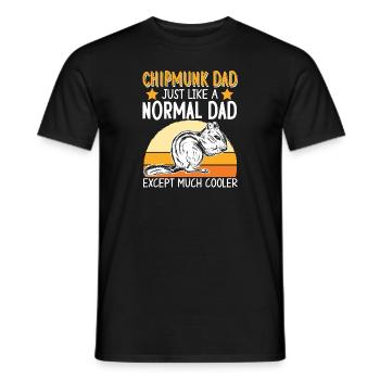 Cadeau de rongeur chipmunk - T-shirt homme - noir - Devant - AI Model Male 178 light (178cm)