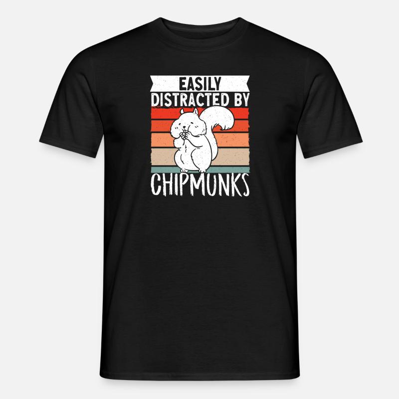 Chipmunk Rodent Gift - Men's T-Shirt - black