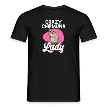 Cadeau de rongeur chipmunk - T-shirt homme - noir - Devant - AI Model Male 178 light (178cm)