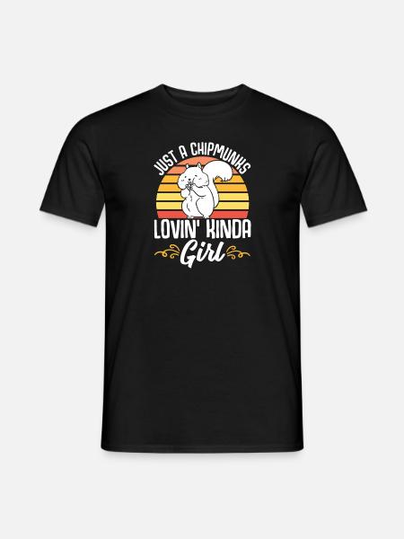 Cadeau de rongeur chipmunk - T-shirt homme - noir