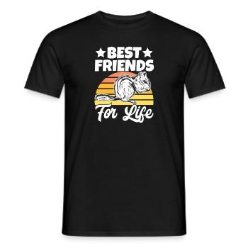 Cadeau de rongeur chipmunk - T-shirt homme - noir - Devant - AI Model Male 178 light (178cm)