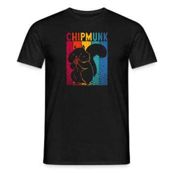 Cadeau de rongeur chipmunk - T-shirt homme - noir - Devant - AI Model Male 178 light (178cm)