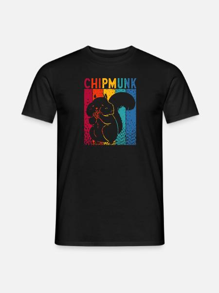 Chipmunk Rodent Gift - Men's T-Shirt - black