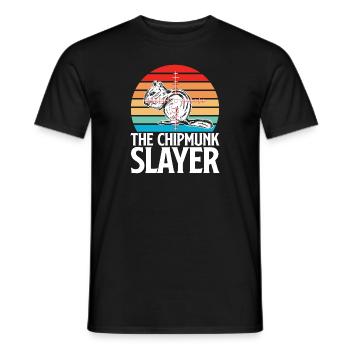 Cadeau de rongeur chipmunk - T-shirt homme - noir - Devant - AI Model Male 178 light (178cm)