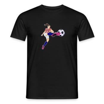 Croatian National Soccer Team I Football Croatia - Männer T-Shirt - Schwarz - Vorne - AI Model Male 178 light (178cm)