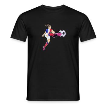 Français Équipe de France de football I Football - T-shirt homme - noir - Devant - AI Model Male 178 light (178cm)