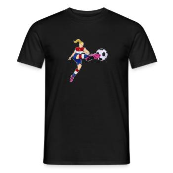 Équipe des Pays-Bas de football I Football Pays-Bas - T-shirt homme - noir - Devant - AI Model Male 178 light (178cm)
