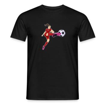 Moroccan National Soccer Team I Football Morocco - Männer T-Shirt - Schwarz - Vorne - AI Model Male 178 light (178cm)