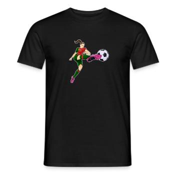 Équipe du Portugal de football I Football Portugal - T-shirt homme - noir - Devant - AI Model Male 178 light (178cm)