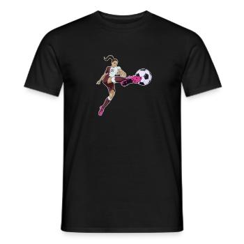 Équipe nationale arabe de football I Football Qatar - T-shirt homme - noir - Devant - AI Model Male 178 light (178cm)